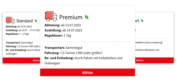 Premiumversand von Cargoboard