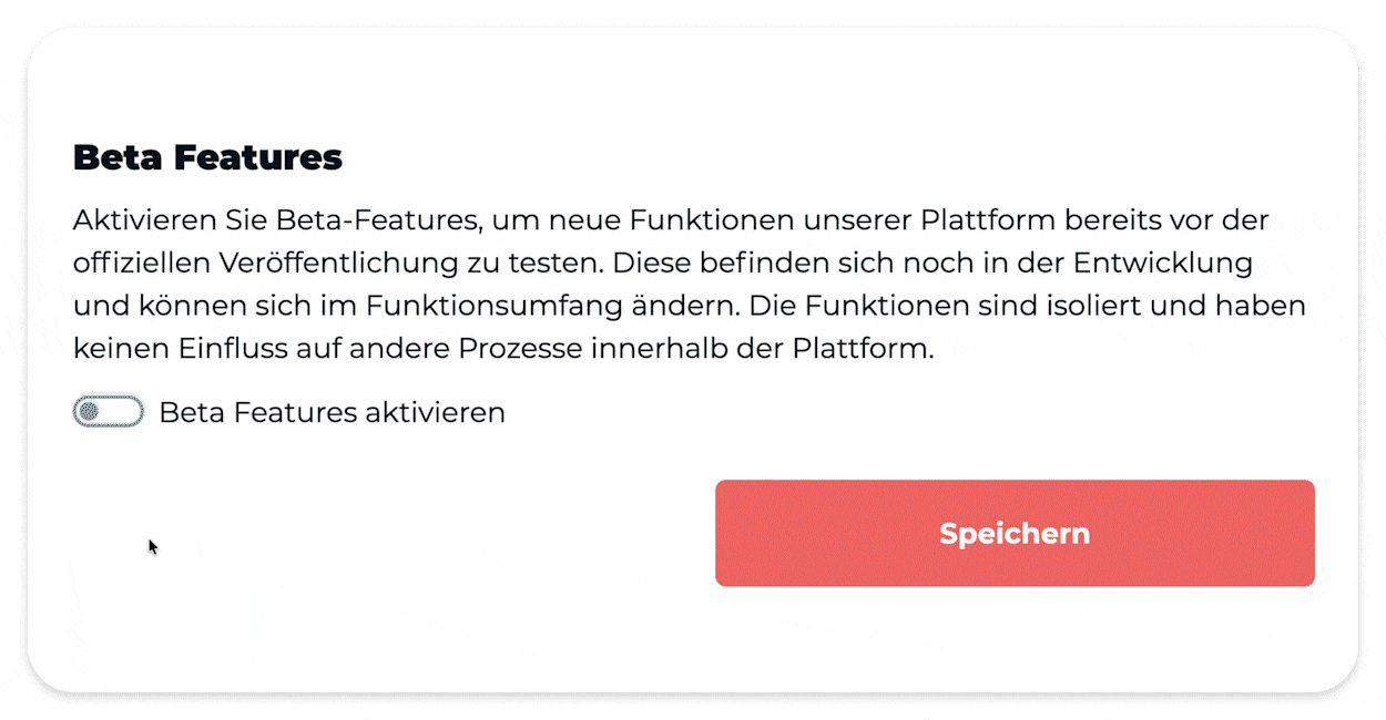 Beta Feature Release Notes ger